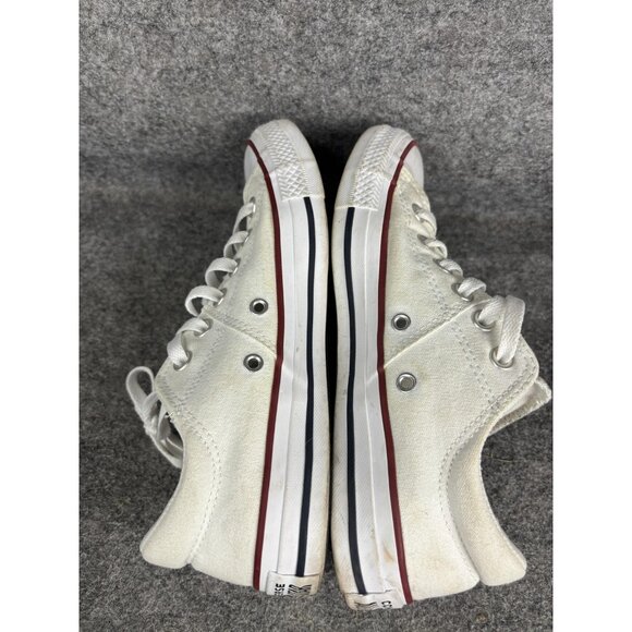 Converse Chuck Taylor All Star Shoes Womens Size 8 White Low Top Canvas Casual - Picture 7 of 8